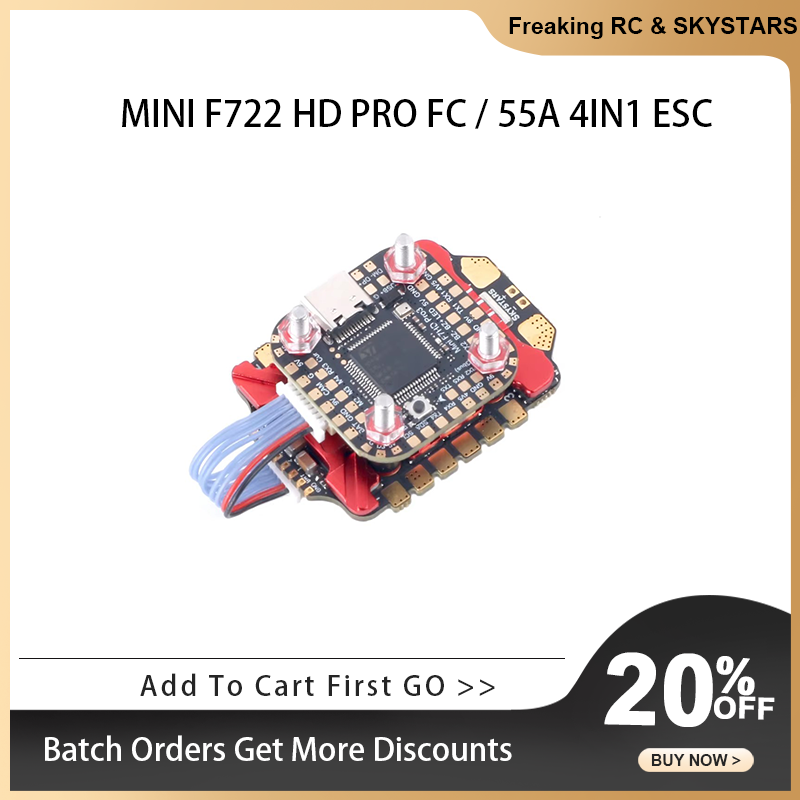 SKYSTARS F722FC & AM32 55A 4 i - Foxeer Reaper F4 128K 65A Esc recensione e prezzo
